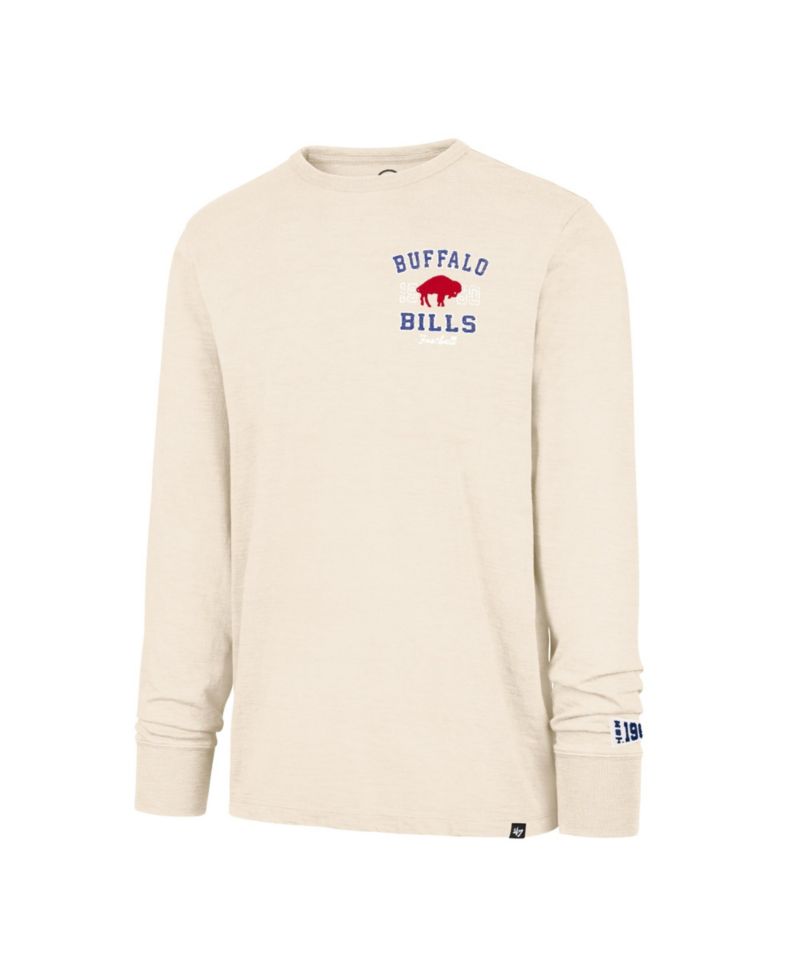 Men's '47 Tan Buffalo Bills Heavy Slub Long Sleeve T-Shirt