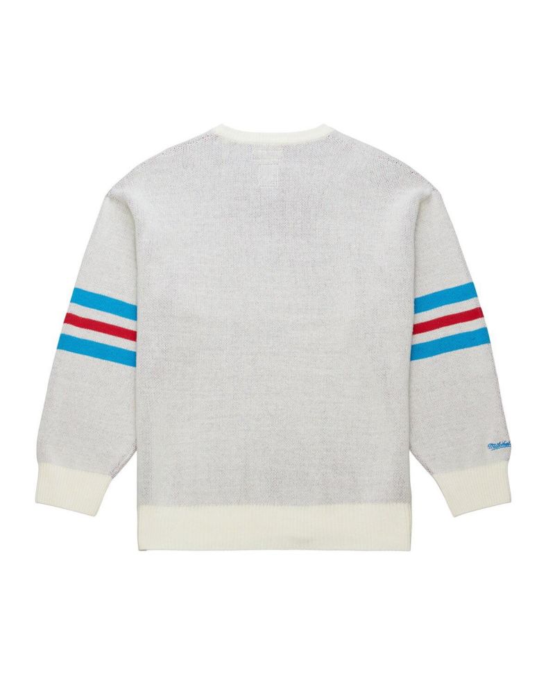 Men's Cream New York Rangers Centennial Retro Logo Sweater