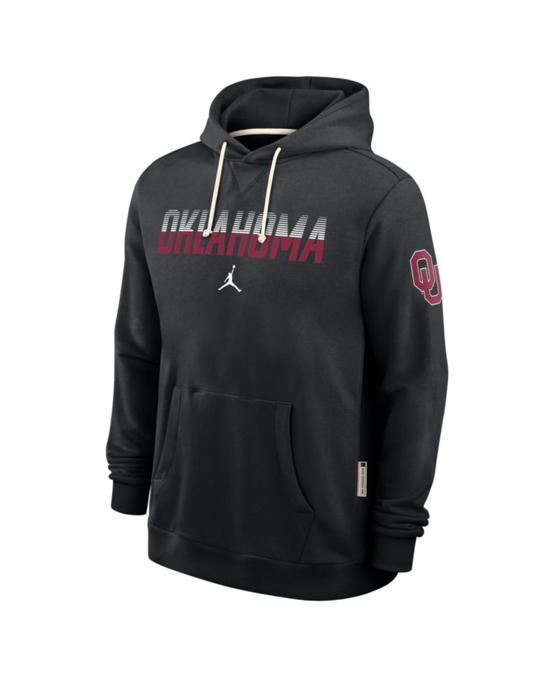 Men's Oklahoma Sooners 2026 Sideline Standard Issue Fleece Loose-Fit Pullover Hoodie