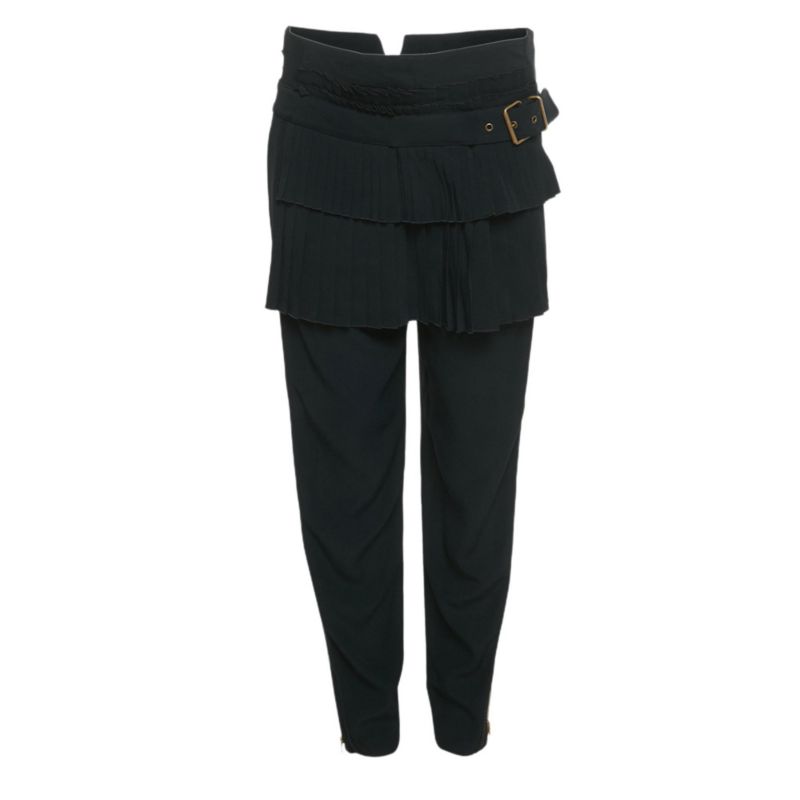 Women's Crepe Pleated Detail Trousers