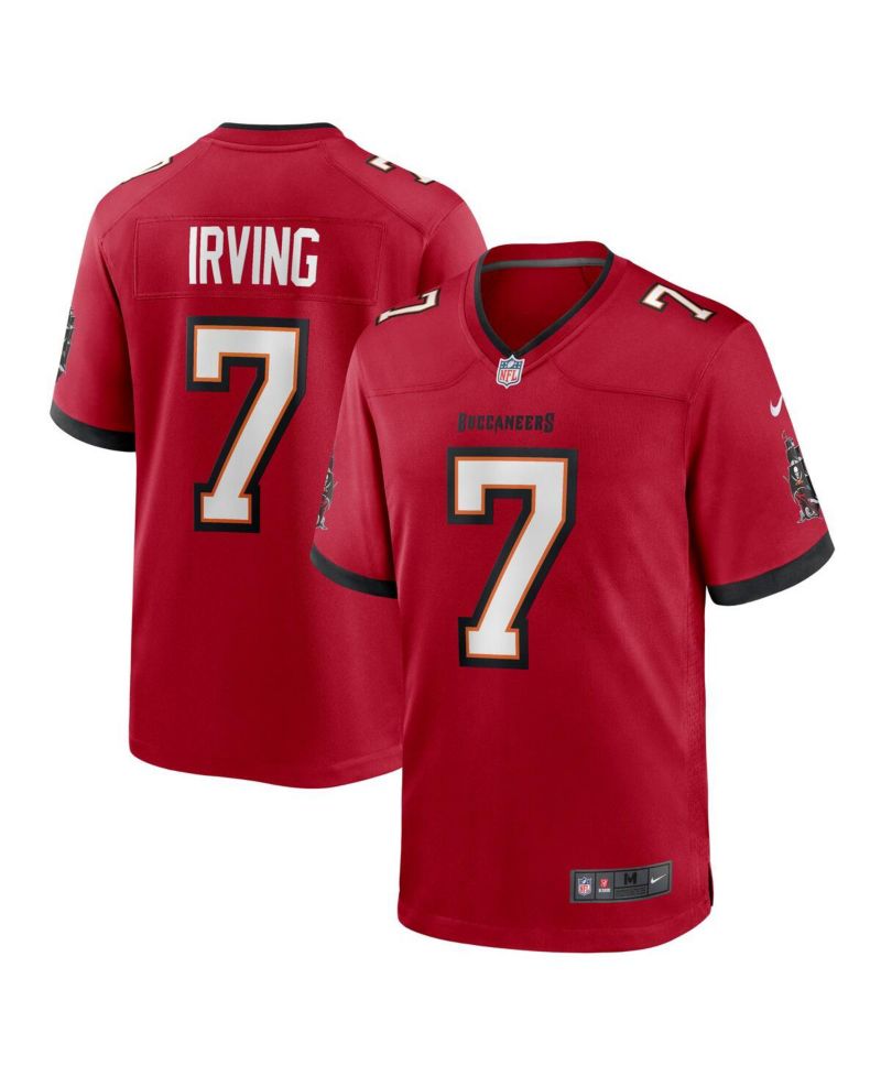 Men's Bucky Irving Red Tampa Bay Buccaneers Game Jersey