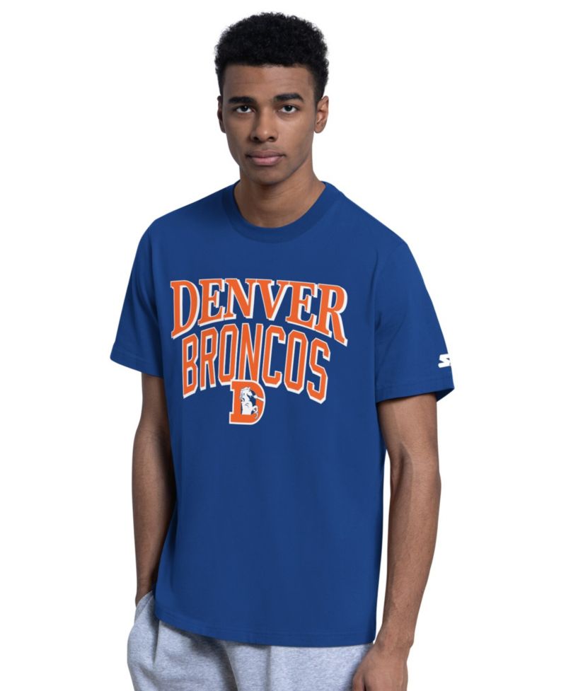 Men's Royal/Gray Denver Broncos Two-Pack Throwback Logo T-Shirt Set