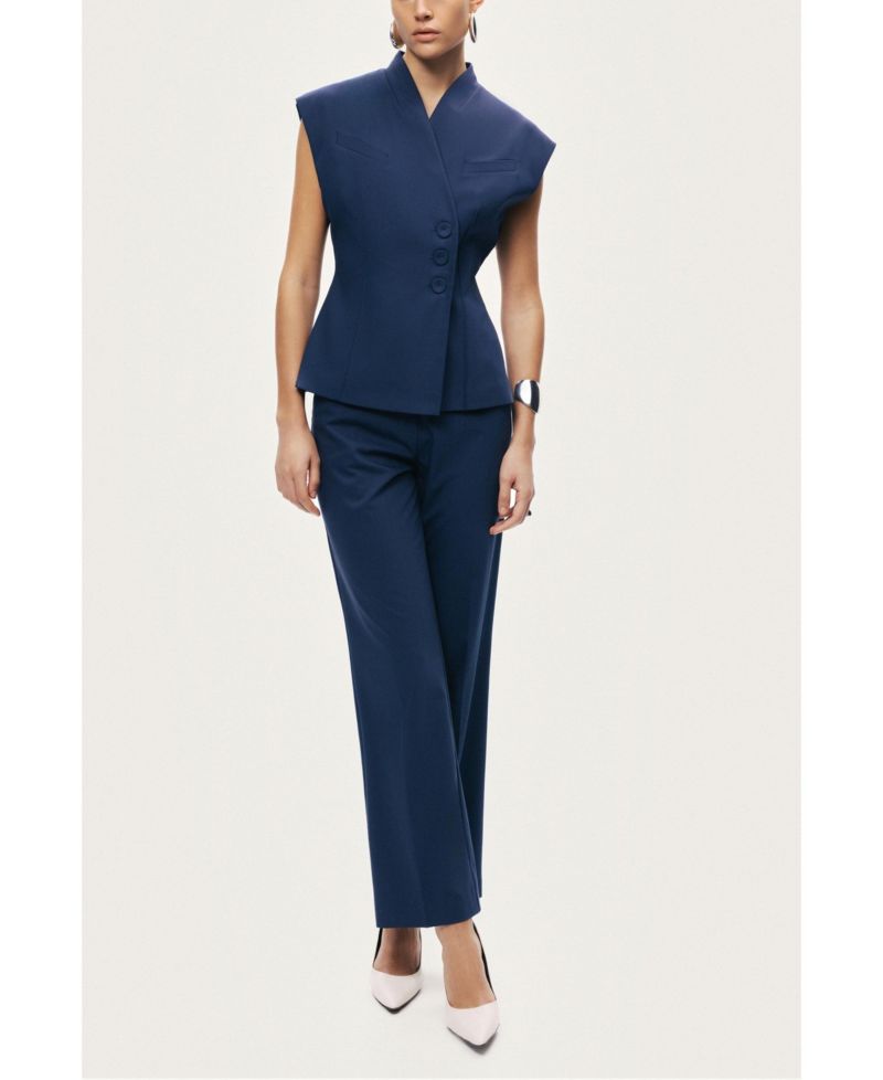 Women's Tailored Straight-Leg Pants