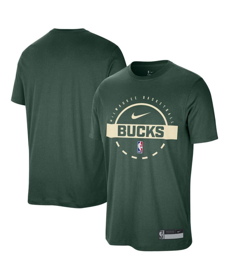 Men's Hunter Green Milwaukee Bucks 2025/26 On-Court Flare Performance Practice T-Shirt