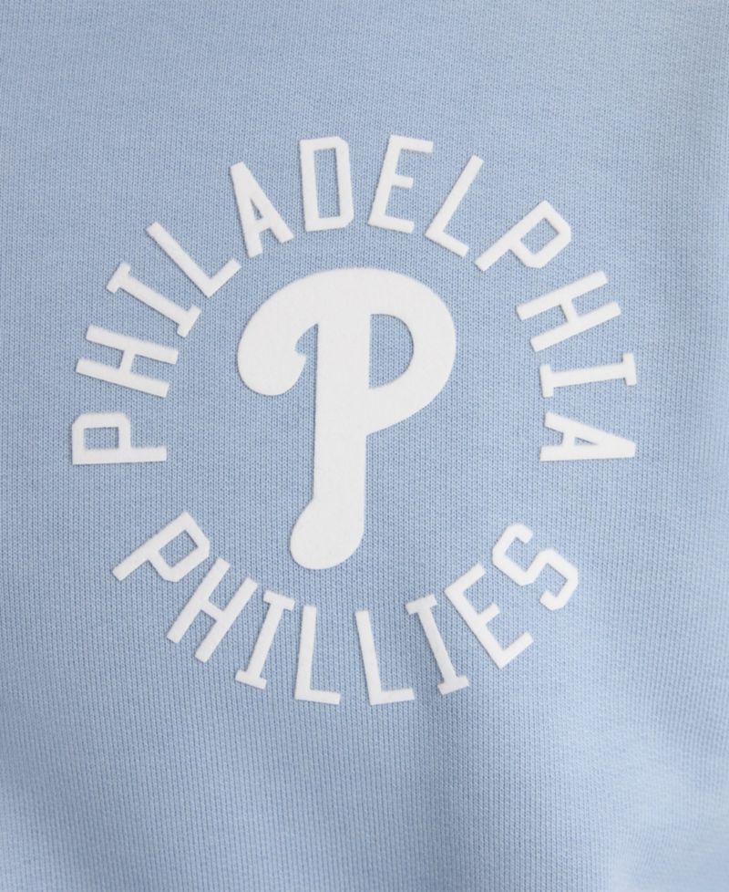 Men's Philadelphia Phillies Iconic Sideline Terry Relaxed-Fit Quarter-Zip Sweatshirt