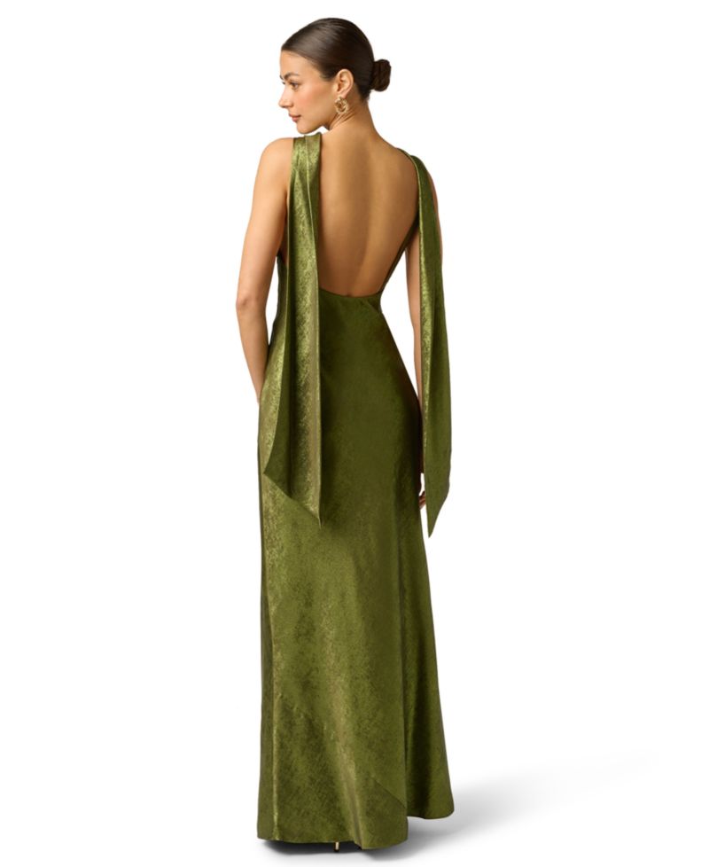 Women's Sleeveless Cowl Neck Gown