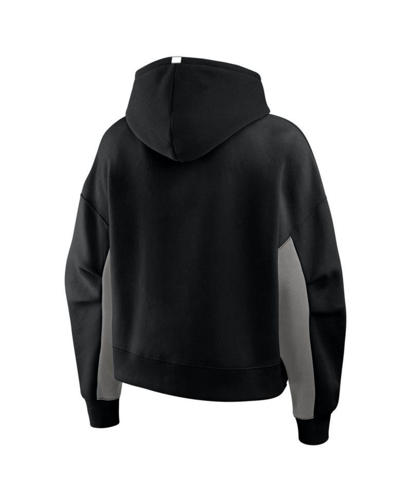 Women's Black Los Angeles Kings Back Check Boxy Hoodie