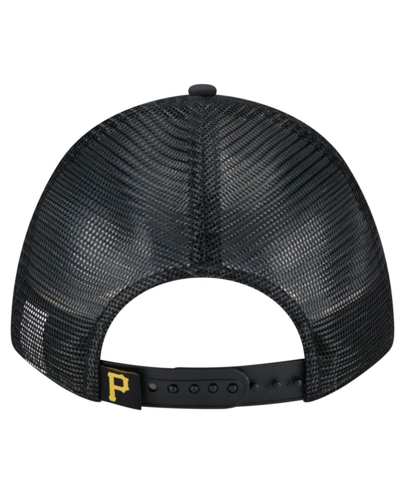 Men's Black Pittsburgh Pirates Minimalist 9FORTY A-Frame Adjustable Hat