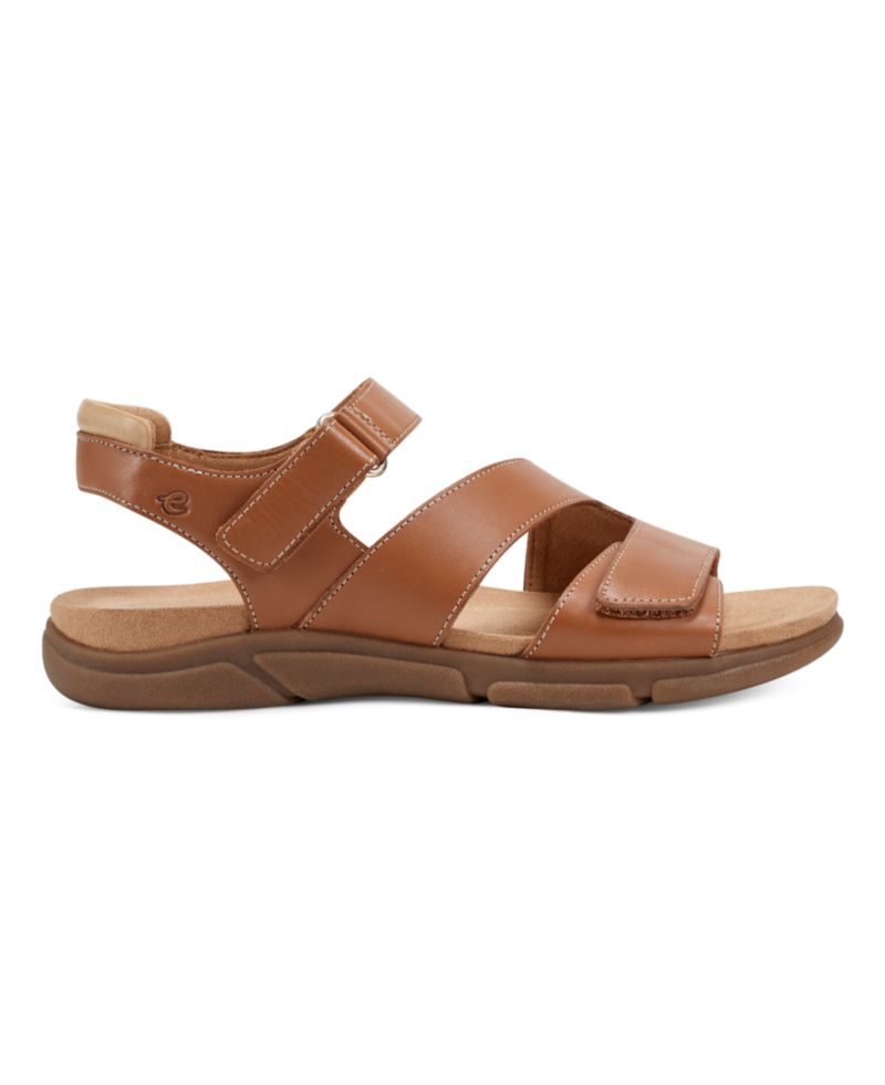 Mavey Strappy Leather Open Toe Flat Sandals