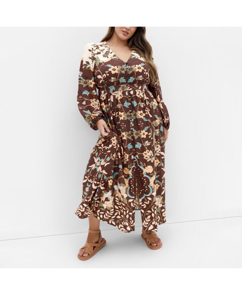 Women's Florence Placement Maxi Dress