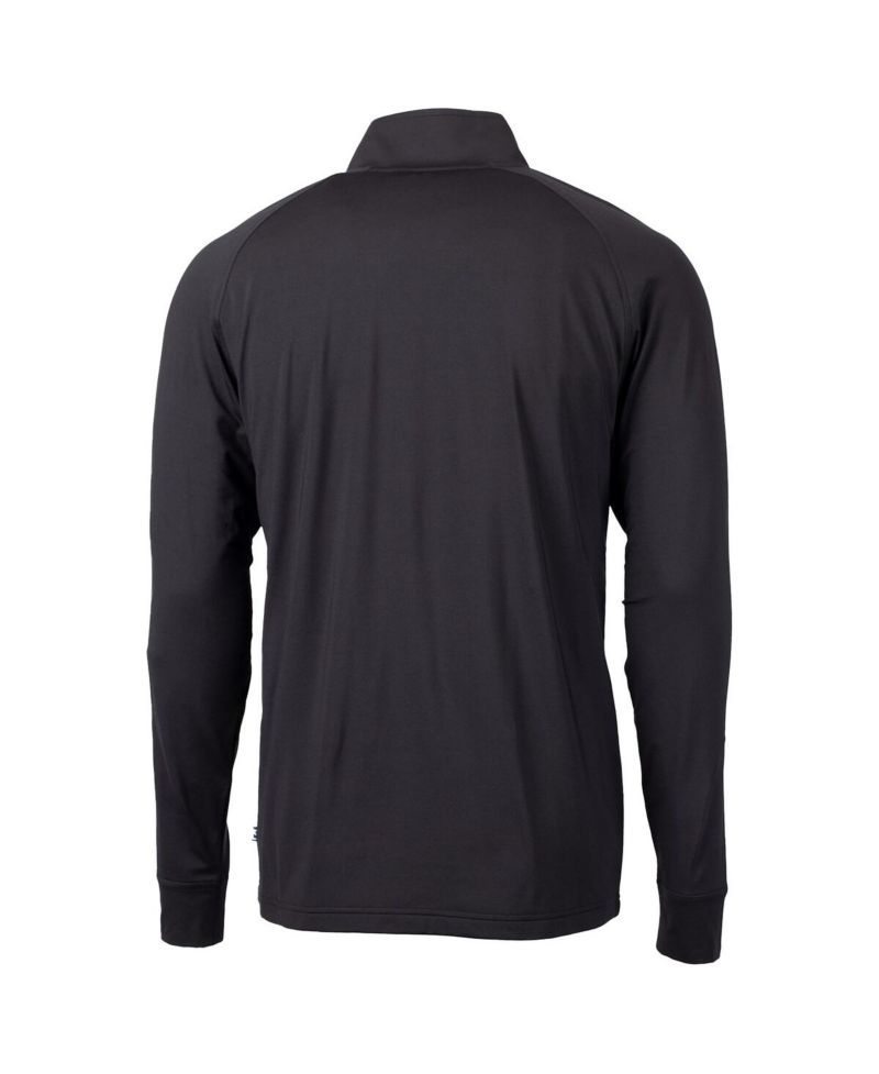 Men's Black Ohio State Buckeyes Adapt Knit Stretch Quarter-Zip Pullover Top