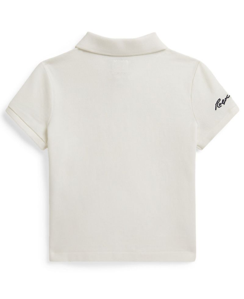 Girls' 2T-6X Two-Button Placket Yankees Polo Shirt