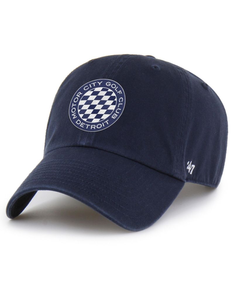 Men's Navy Motor City Golf Club Clean Up Adjustable Hat