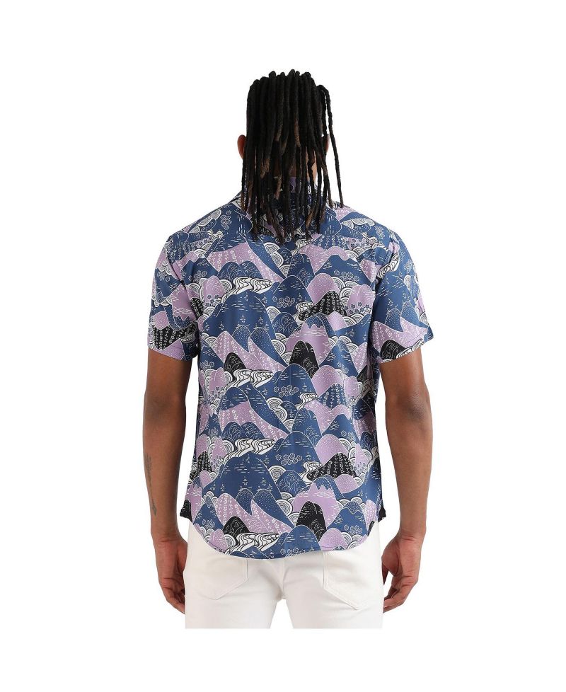 Men's Contrast Landscape Shirt