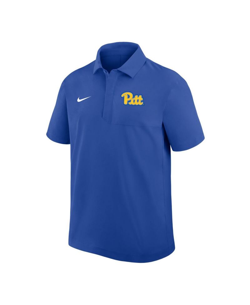 Men's Royal Pitt Panthers Woven Polo Shirt