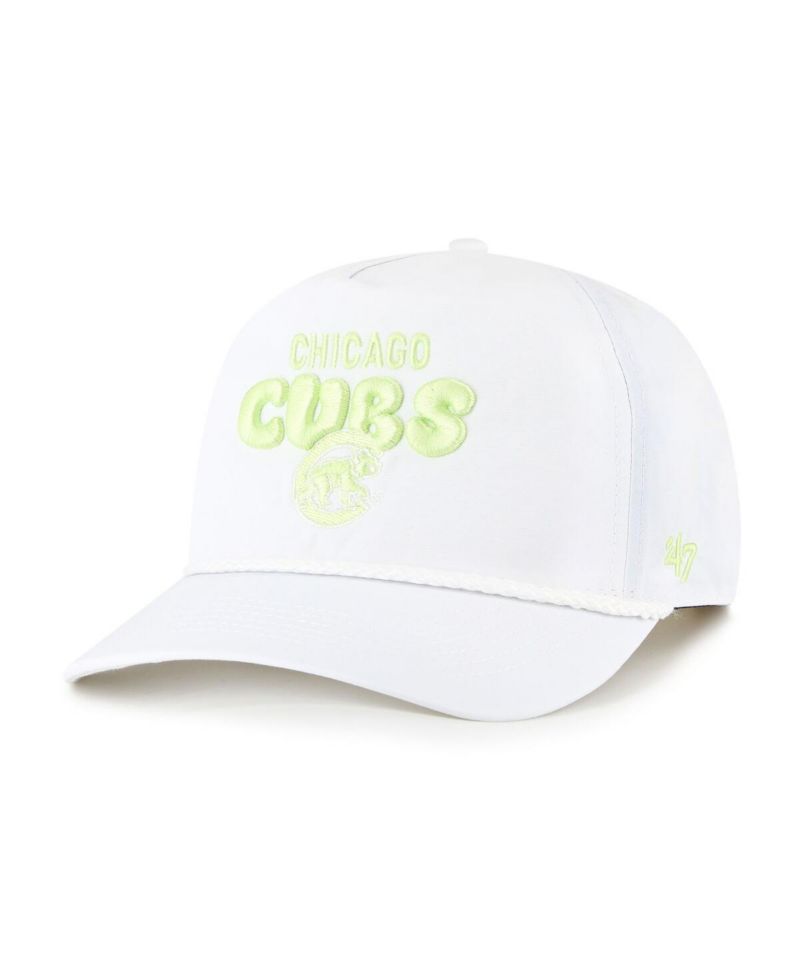 Women's White Chicago Cubs Bright Side Adjustable Hitch Hat