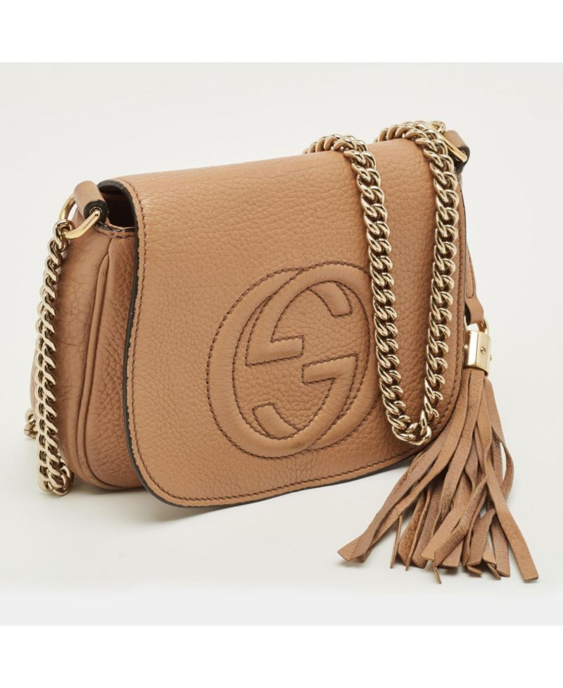 Women's Soho Leather Flap Chain Crossbody Bag