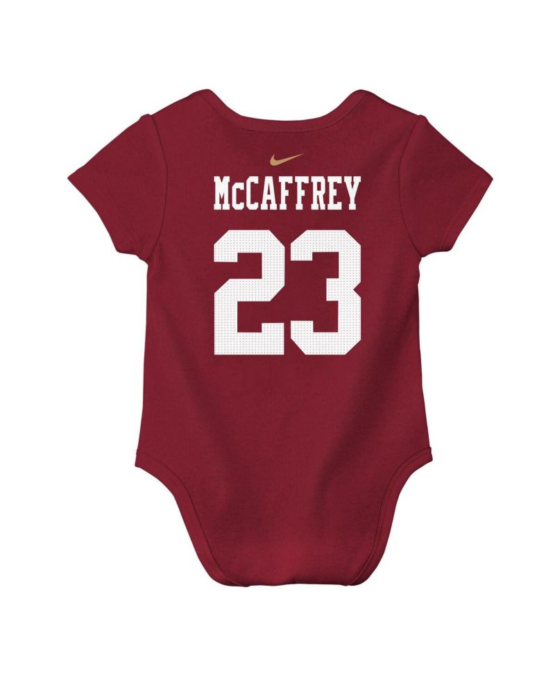 Baby Boys and Girls 2-Pack Christian McCaffrey Scarlet San Francisco 49ers Player Name & Number Bodysuit