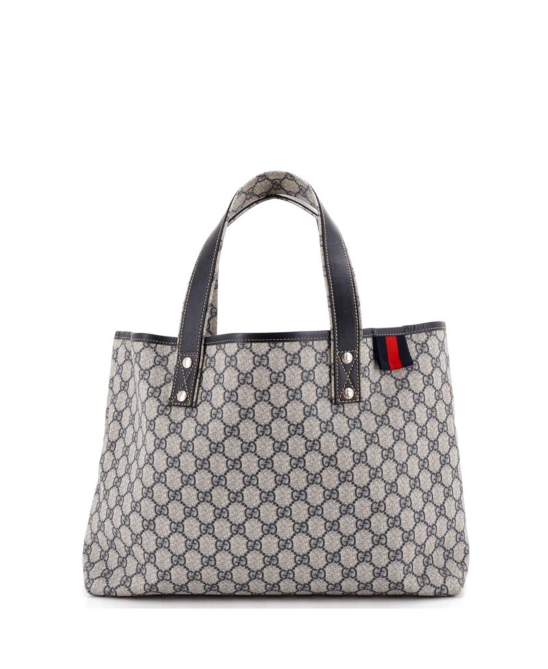 Medium Web Loop Tote GG Coated Canvas