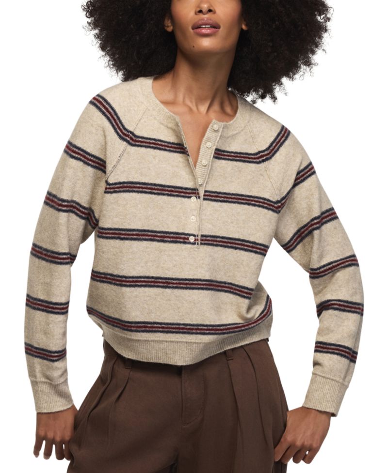 Women's Cloud Soft Striped Crewneck Sweater