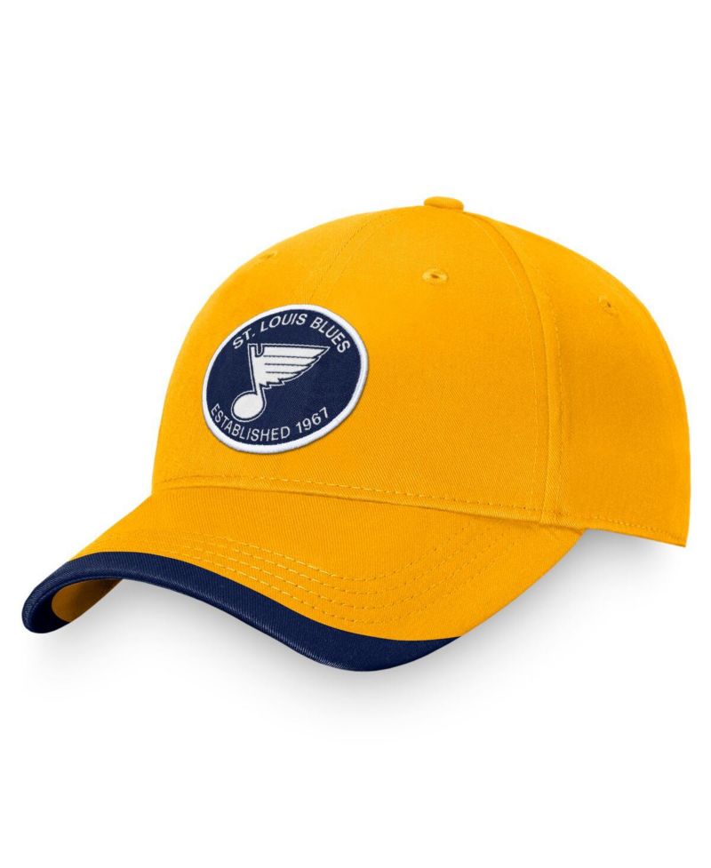 Men's Gold St. Louis Blues Fundamental Adjustable Hat