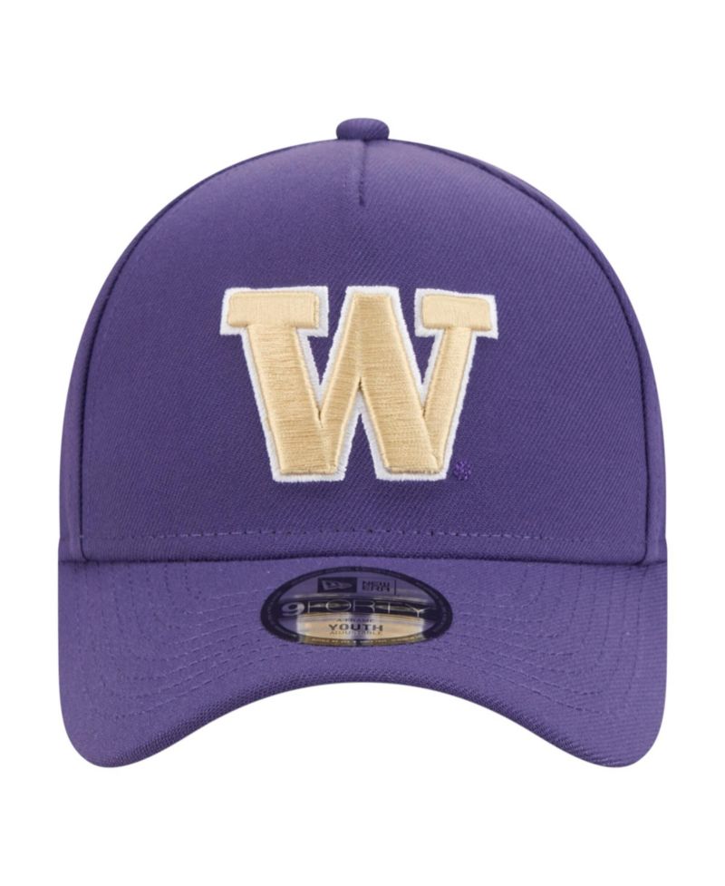 Big Boys and Girls Purple Washington Huskies 9FORTY A-Frame Adjustable Hat