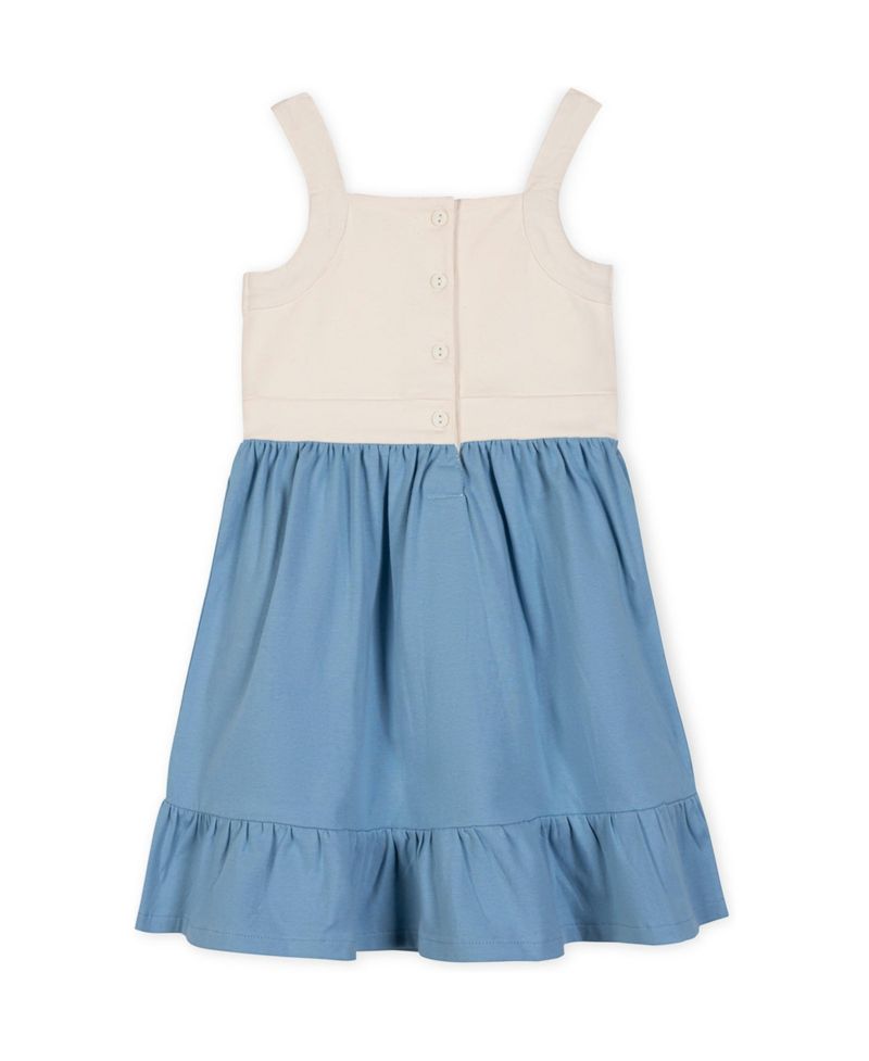 Little Girls Hope and Henry Organic Knit Tank Sundress with Flounce