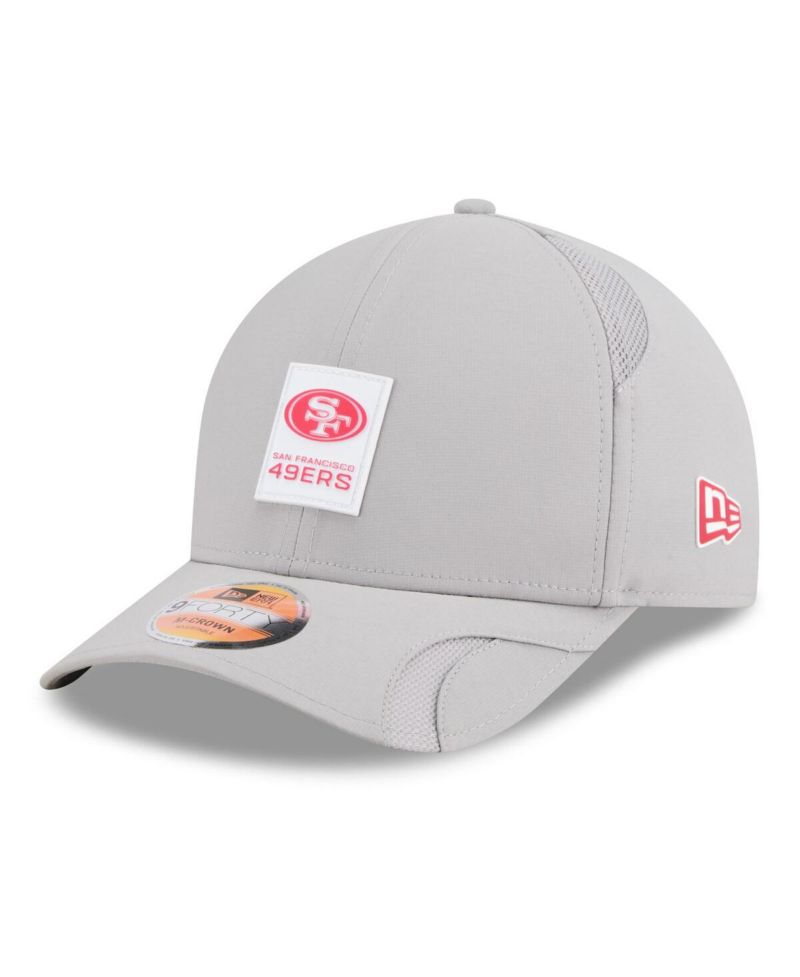 Men's Gray San Francisco 49ers 2025 Sideline M-Crown 9FORTY Adjustable Hat