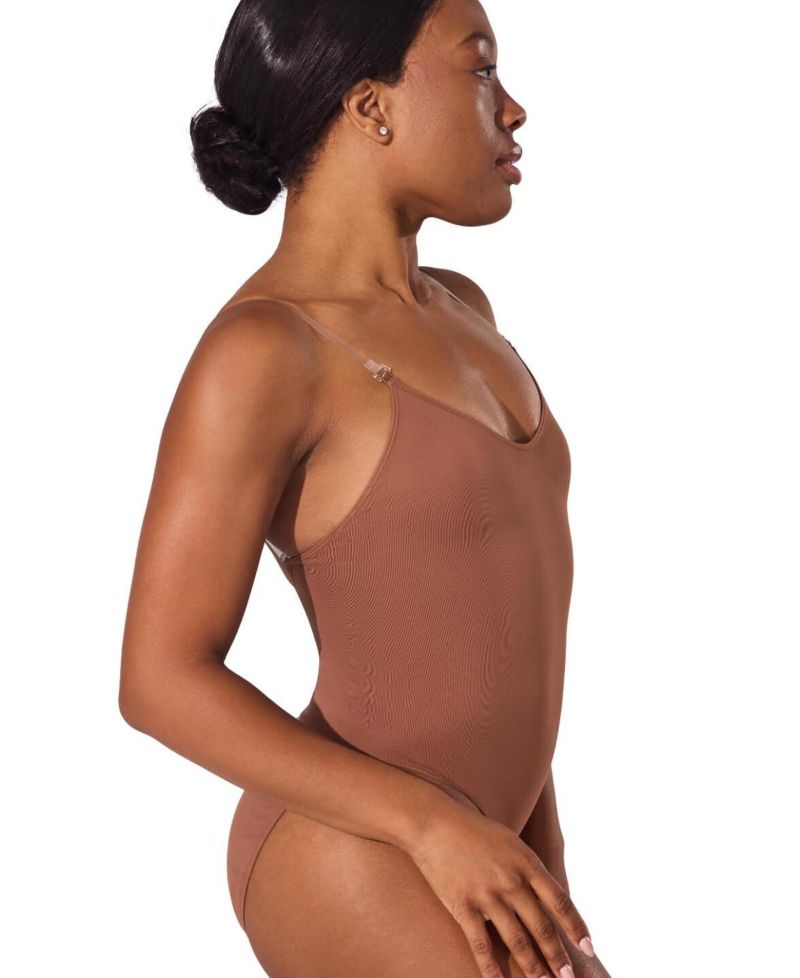 Women's Camisole Leotard w/ Clear Transition Straps