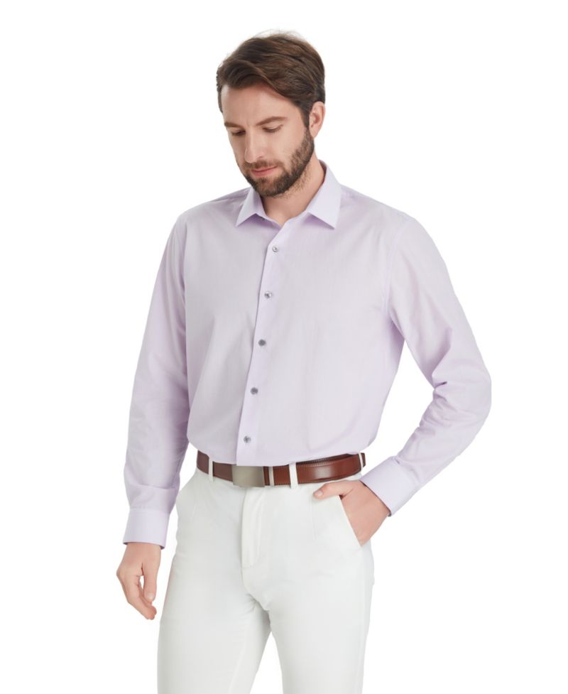 Men's Regular-Fit Solid Dress Shirt