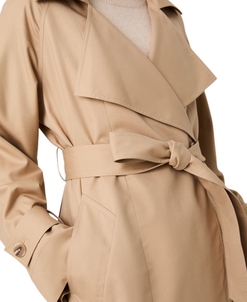 Women's Trench Twill Button-Front Raglan Jacket