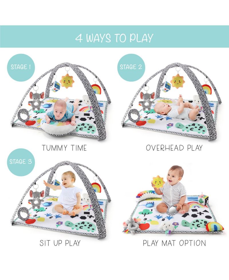 Игровой зал Montessori Elephant 7-в-1 для активного отдыха и игровой коврик для малыша