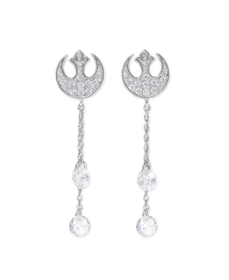 Crystal Star Wars Rebel Alliance Dangle Earrings