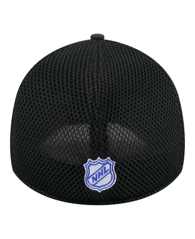 Men's Black New York Rangers Logo 39THIRTY Flex Hat