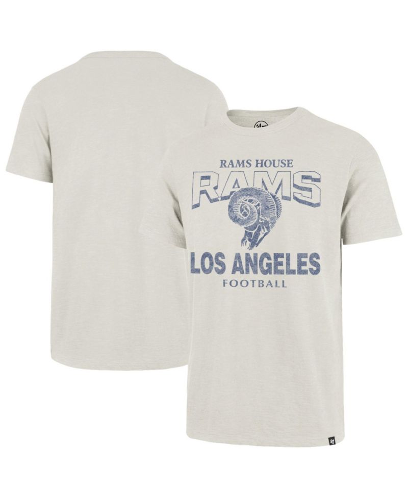 Men's Natural Los Angeles Rams Head On Scrum T-Shirt