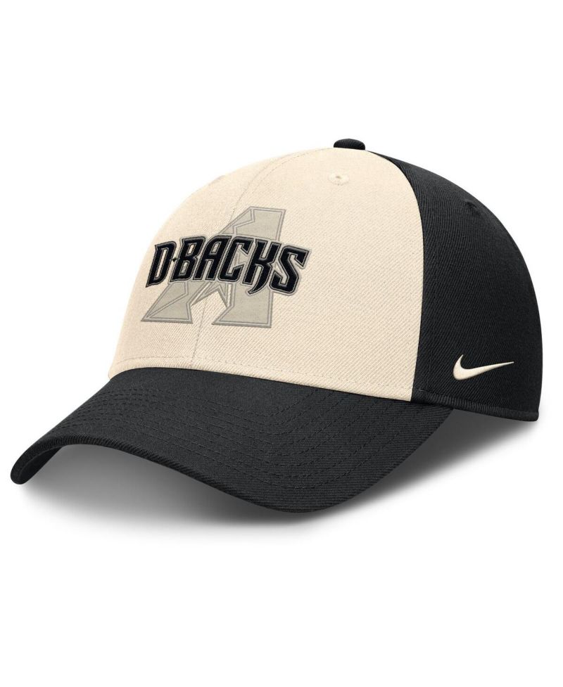 Men's Black/Natural Arizona Diamondbacks Statement Club Performance Adjustable Hat