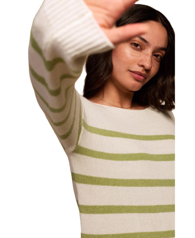 Women's Gauzy Boat Neck Sweater