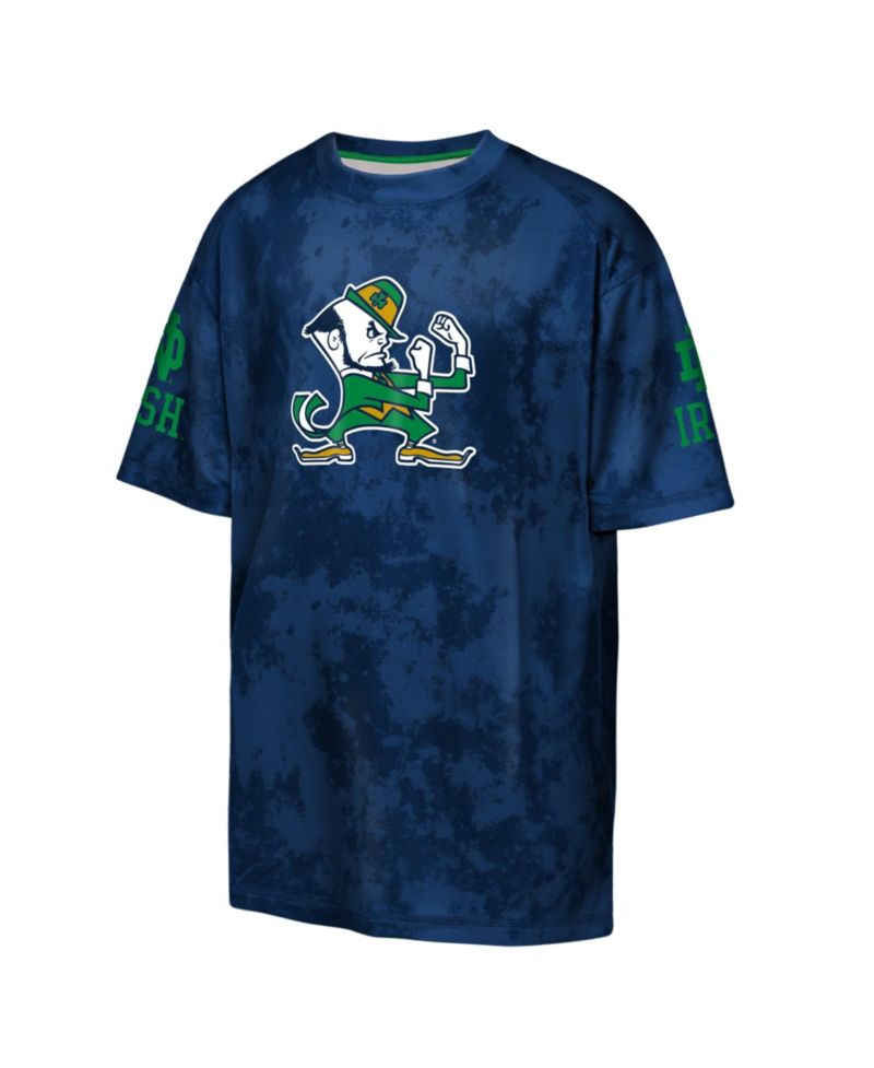Big Boys and Girls Navy Notre Dame Fighting Irish Off-Side Sublimated T-Shirt