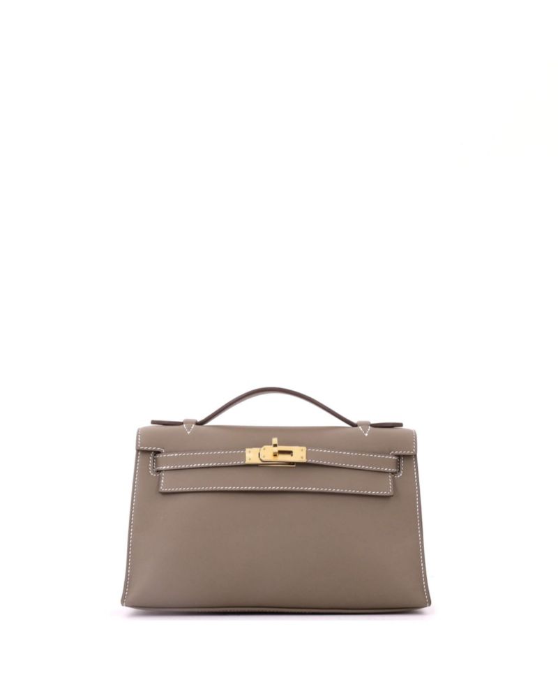 Pre-Owned Herm&eacute;s Kelly Pochette Swift Evening Clutch Pouch