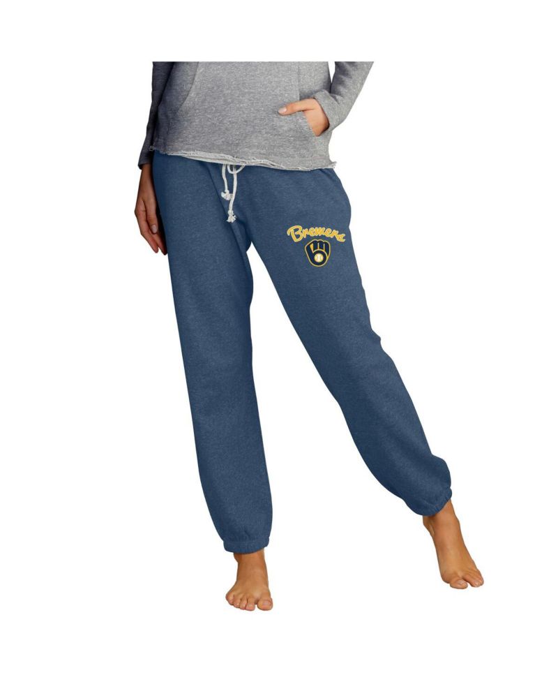 Women's Navy Milwaukee Brewers Mainstream Knit Jogger Pants