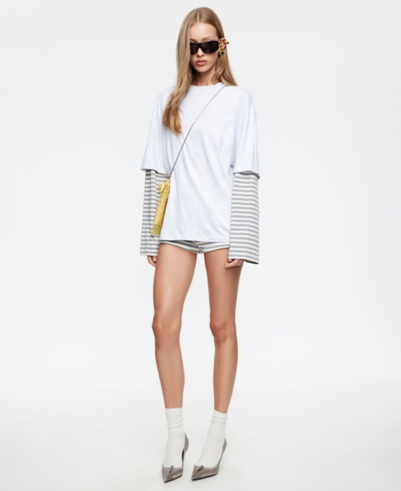 Women's Bottega Long-Sleeve Crewneck Shirt