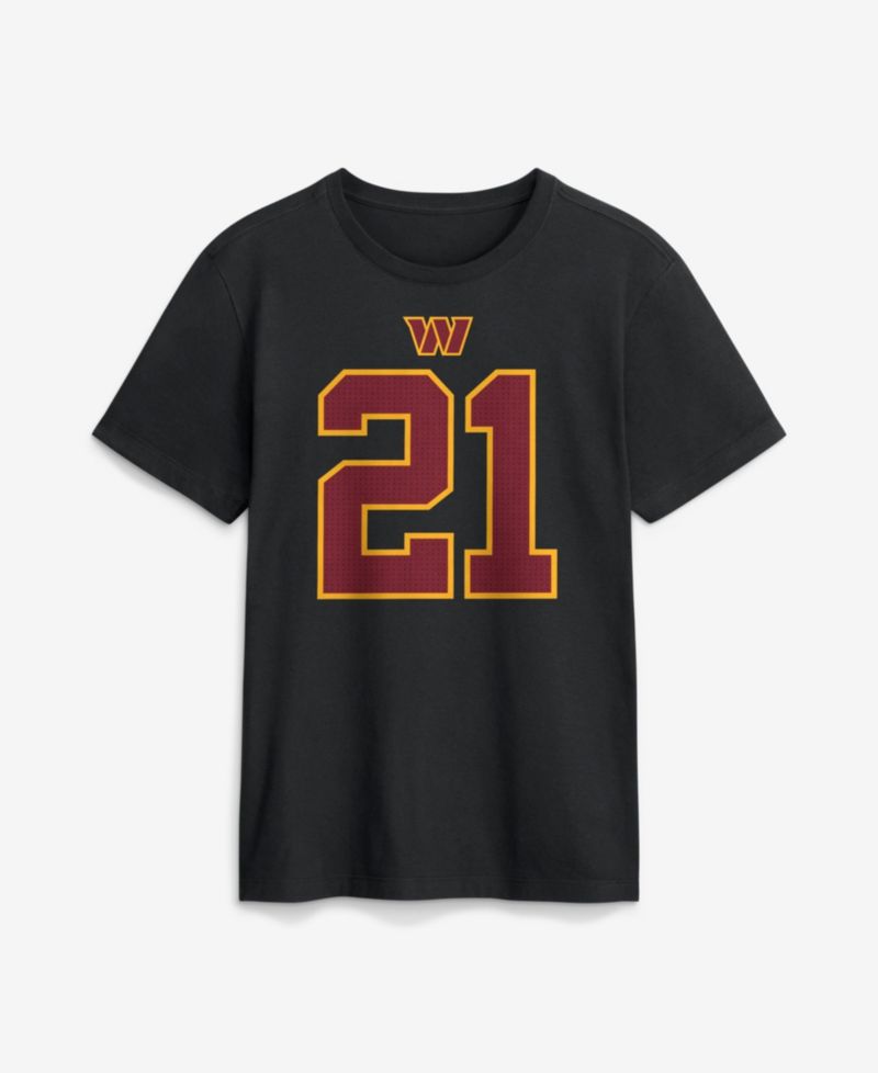 Men's Sean Taylor Black Washington Commanders Retired Name & Number T-Shirt
