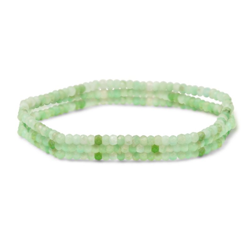 Pink Tourmaline Mini Seed Bead Stretch Bracelet Stackable Strands Set of 3