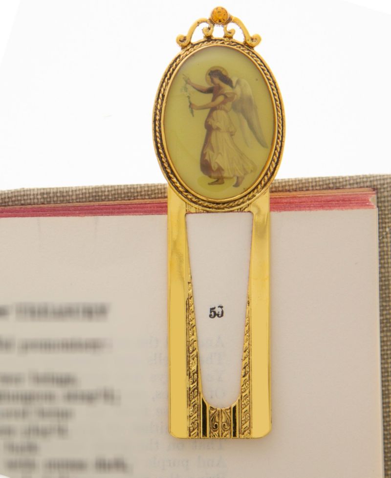 Gold-Tone Annunciation Angel Bookmark