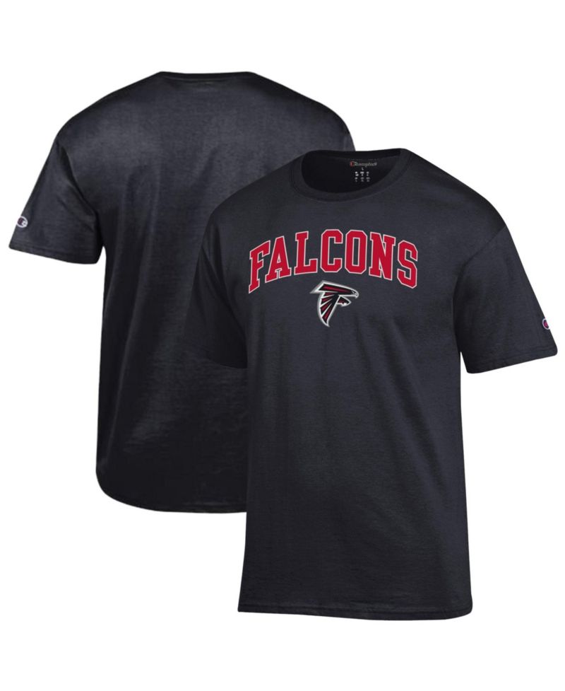 Men's Black Atlanta Falcons Arch Over Logo T-Shirt