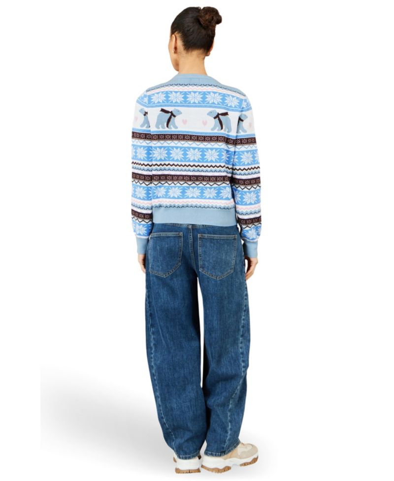 Women's Polar Bear Fairisle Cardigan