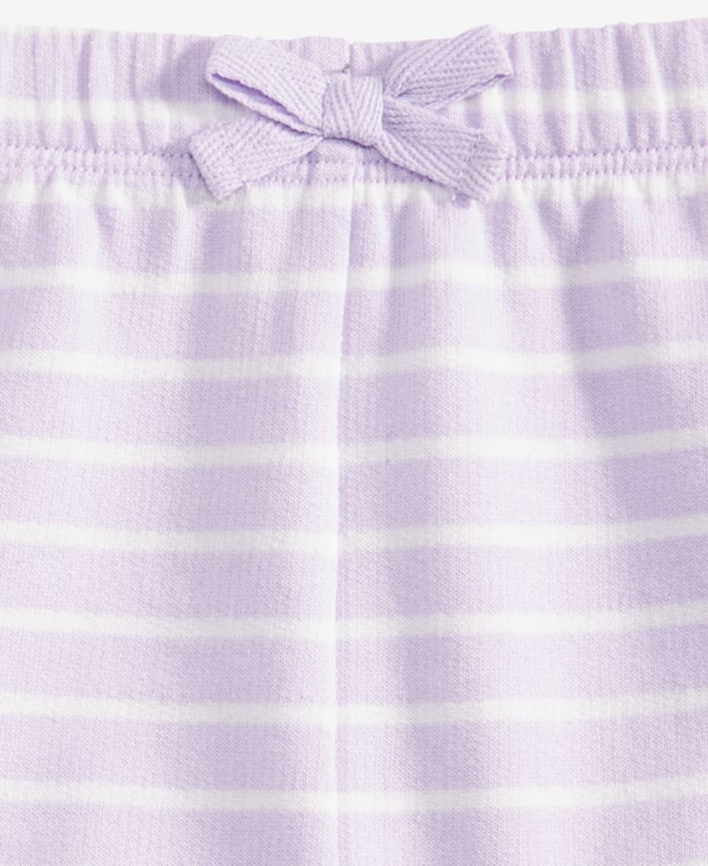 Baby Girls' 3M-24M Mix and Match French Terry Simple Stripe Shorts