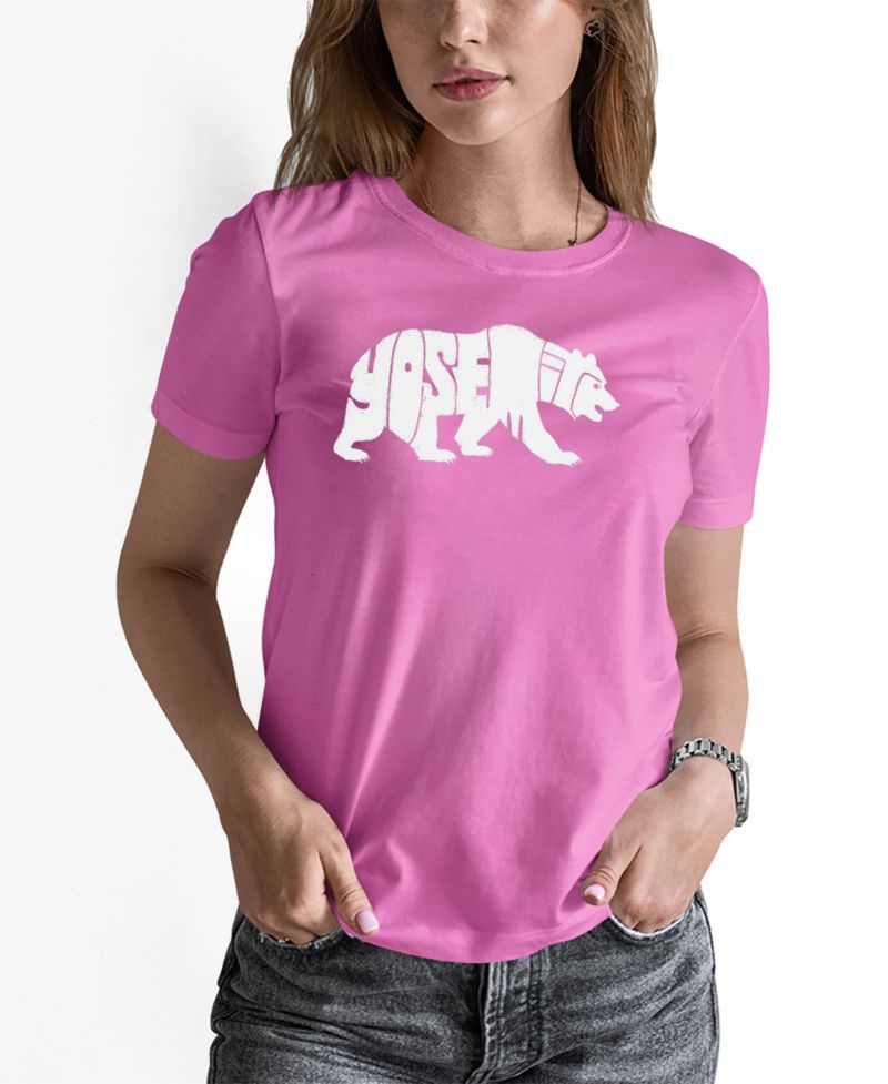 Women's Yosemite Bear Word Art Pullover Top