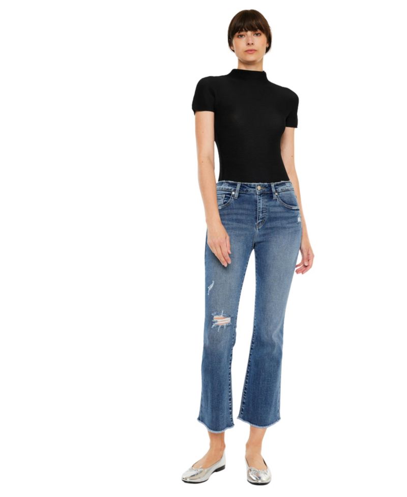 Women's Honey High Rise Cropped Bootcut Jeans