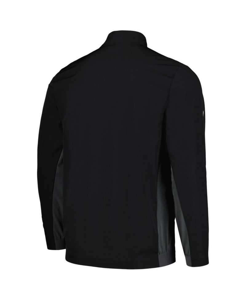 Men's Black Chicago Bulls Harrington Full-Zip Jacket